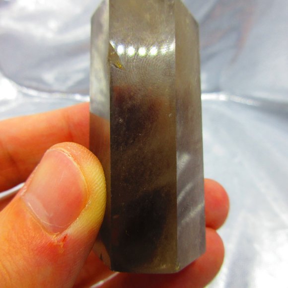 Smoky Quartz Crystal Polished Tower Generator Crystal Meditation Tool - Picture 5 of 8